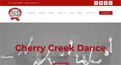 Desktop Screenshot of cherrycreekdance.com